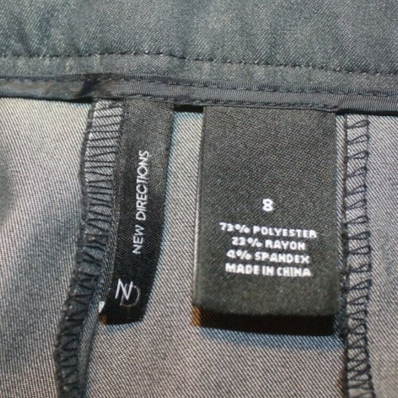 ND New Direction size 8 Black women's pants - Picture 8 of 9